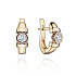 Серьги из желтого золота с бриллиантами 0,39 ct