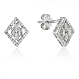 Серьги золотые с бриллиантами