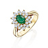 Кольцо из желтого золота с изумрудом 0,76 ct