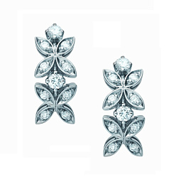 Серьги из белого золота