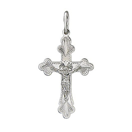 Крест из белого золота