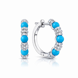 Серьги из белого золота