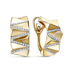 Серьги из желтого золота