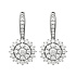 Серьги из белого золота с бриллиантами 0,24 ct