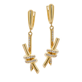 Серьги из желтого золота