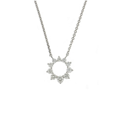 Колье из белого золота