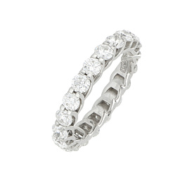 Кольцо из белого золота с бриллиантами