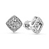 Серьги из белого золота с бриллиантами 0,065 ct