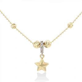 Колье звезда из золота (45.0)