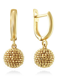 Серьги из желтого золота