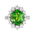 Кольцо из белого золота 5,38 ct