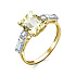 Кольцо из розового золота с цитрином 1,9 ct