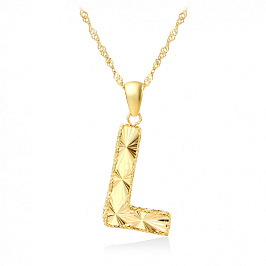 Золотое Колье буква-L