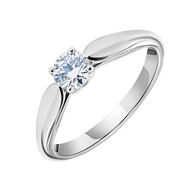 Кольцо DANAYA  из белого золота с бриллиантом 0,3 ct