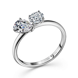 Кольцо ALROSA  из белого золота