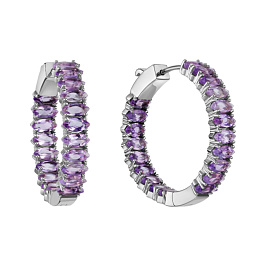 Серьги из белого золота