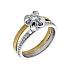 Кольцо из золота с бриллиантами 0,22 ct