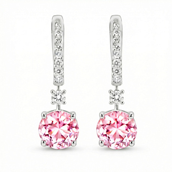 Серьги DANAYA  из белого золота с турмалинами 3,41 ct
