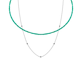 Колье из серебра