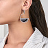 Серьги из серебра с ониксом