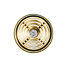 Подвеска из желтого золота с бриллиантом 0,085 ct