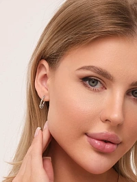 Золотые серьги кольца