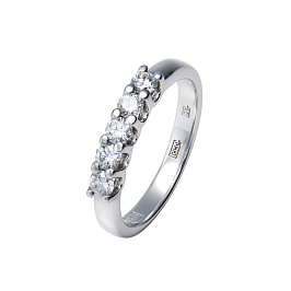 Кольцо из белого золота