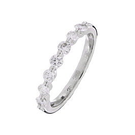 Кольцо из белого золота с бриллиантами