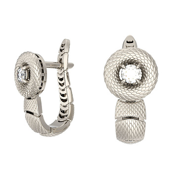 Серьги из белого золота с бриллиантами 0,203 ct