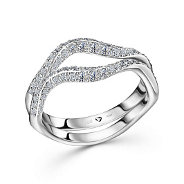 Кольцо ALROSA  из белого золота