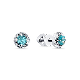 Серьги из белого золота 0,537 ct