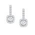 Серьги из белого золота с бриллиантами 0,58 ct