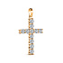 Крест ALROSA  из желтого золота