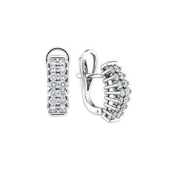 Серьги из белого золота