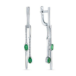 Серьги из белого золота