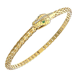 Браслет из желтого золота с бриллиантами