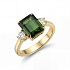 Кольцо DANAYA  из желтого золота с турмалином 3,8 ct