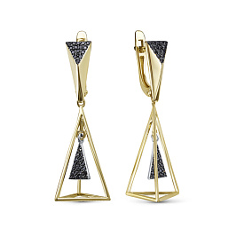 Серьги из желтого золота