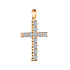 Крест ALROSA  из желтого золота