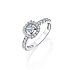 Кольцо из белого золота с бриллиантами 0,26 ct