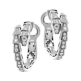 Серьги из белого золота