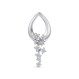 Подвеска из белого золота с бриллиантами