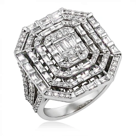 Золотое кольцо с бриллиантами