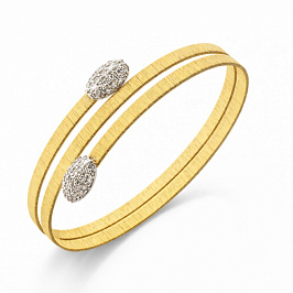 Золотой браслет с бриллиантами (18.0)