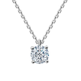 Колье DANAYA  из белого золота с бриллиантом 0,43 ct