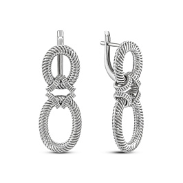 Серьги из белого золота