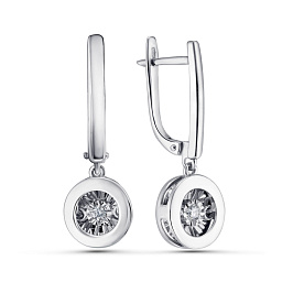 Серьги из белого золота