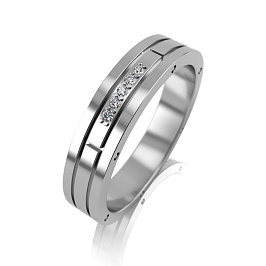 Кольцо из белого золота