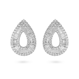 Серьги из белого золота