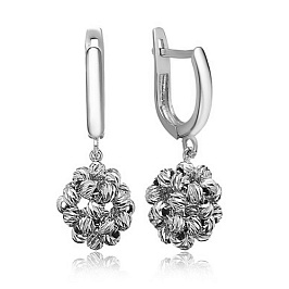 Серьги из белого золота